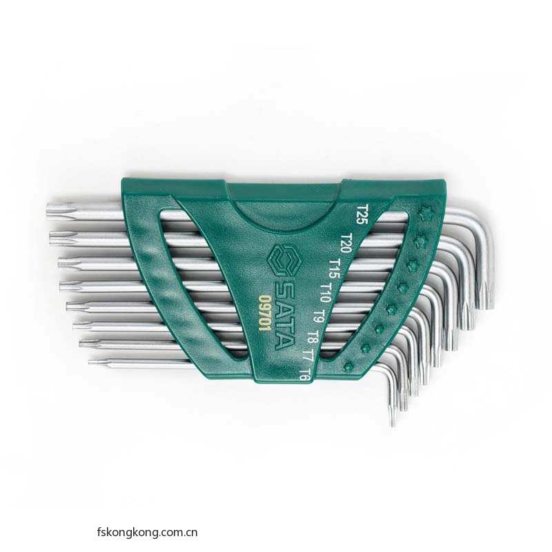 SATA/世达  09701 8件加长中孔花形扳手组套