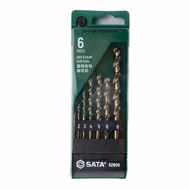 SATA/世达  52806 6件直柄含钴麻花钻组套