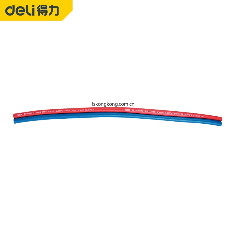 DELI/得力 DL-Q3008L 连体胶管8mmx2Bx20m(红蓝)(卷)