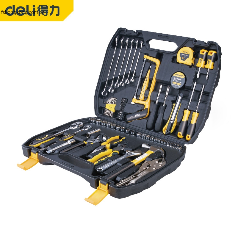 DELI/得力 DL1079 综合维修套装79件套(黑)(套)