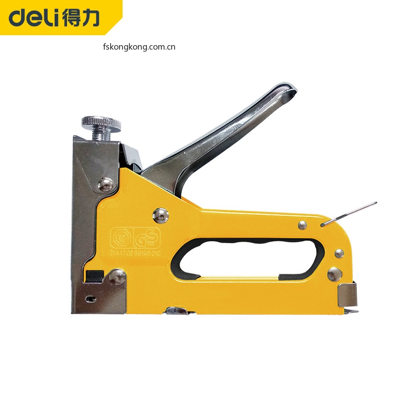 DELI/得力 DL1313 打钉枪3合1三款枪钉各100枚(黄)(把)