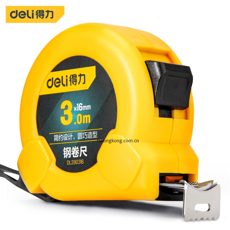 DELI/得力 DL280316 钢卷尺3mx16mm(黄)(把)