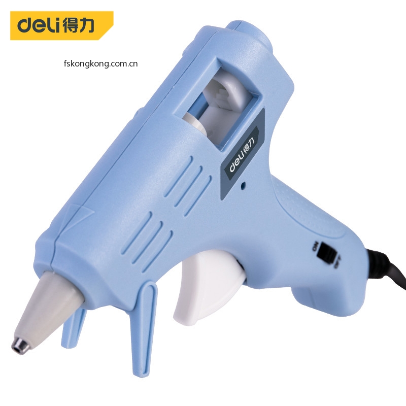 DELI/得力 DL390021 热熔胶枪20W带10支胶棒(蓝)(把)