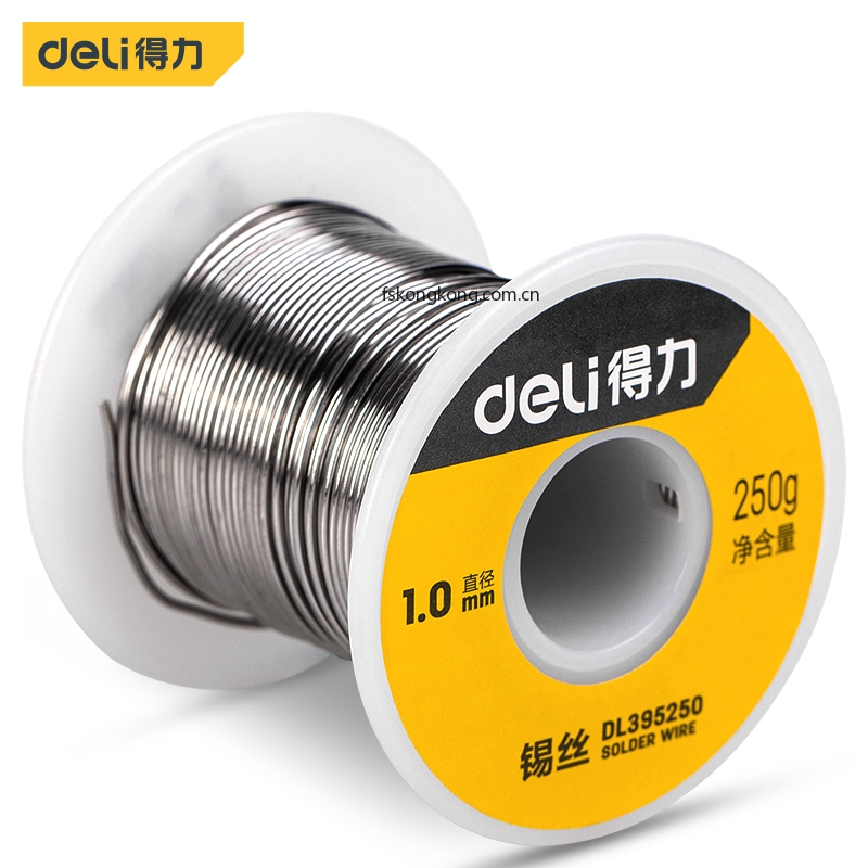 DELI/得力 DL395250 锡丝1.0mm 250g30%含锡量(银)(卷)