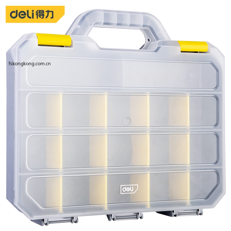 DELI/得力  DL432003  零件盒16.5寸手提式(白)(只)