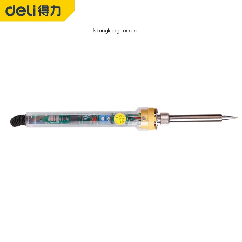 DELI/得力 DL5071 内热式调温电烙铁60W尖头(透明)(把)