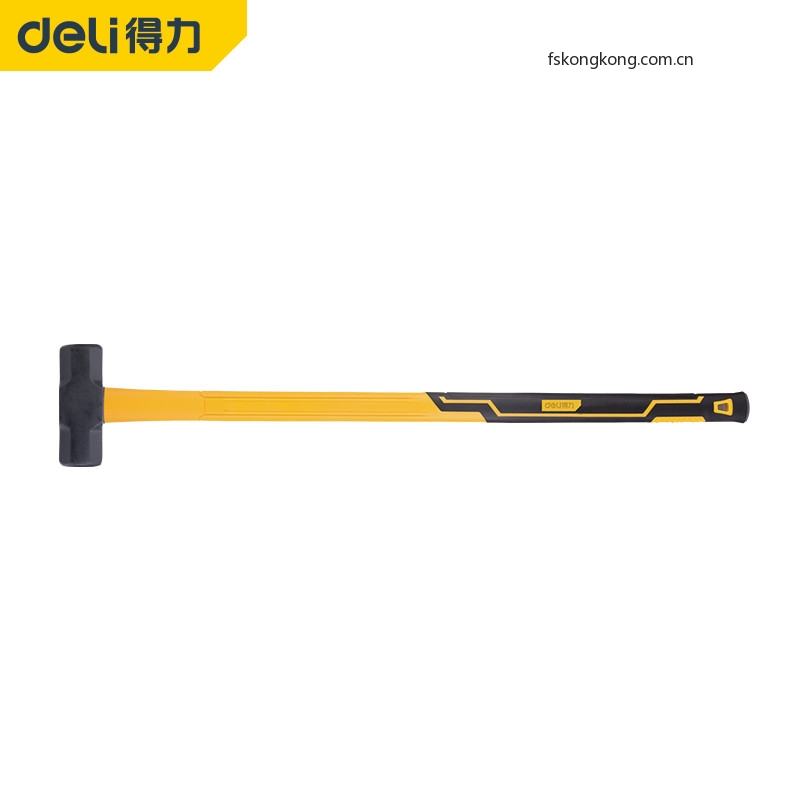 DELI/得力  DL6913  纤维柄八角锤10Lb(黄)(把)