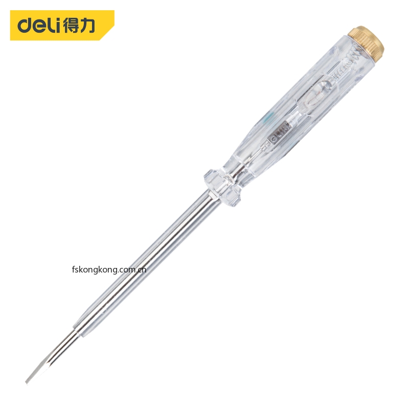DELI/得力 DL8002 测电笔100-500V氖灯190mm(透明)(支)